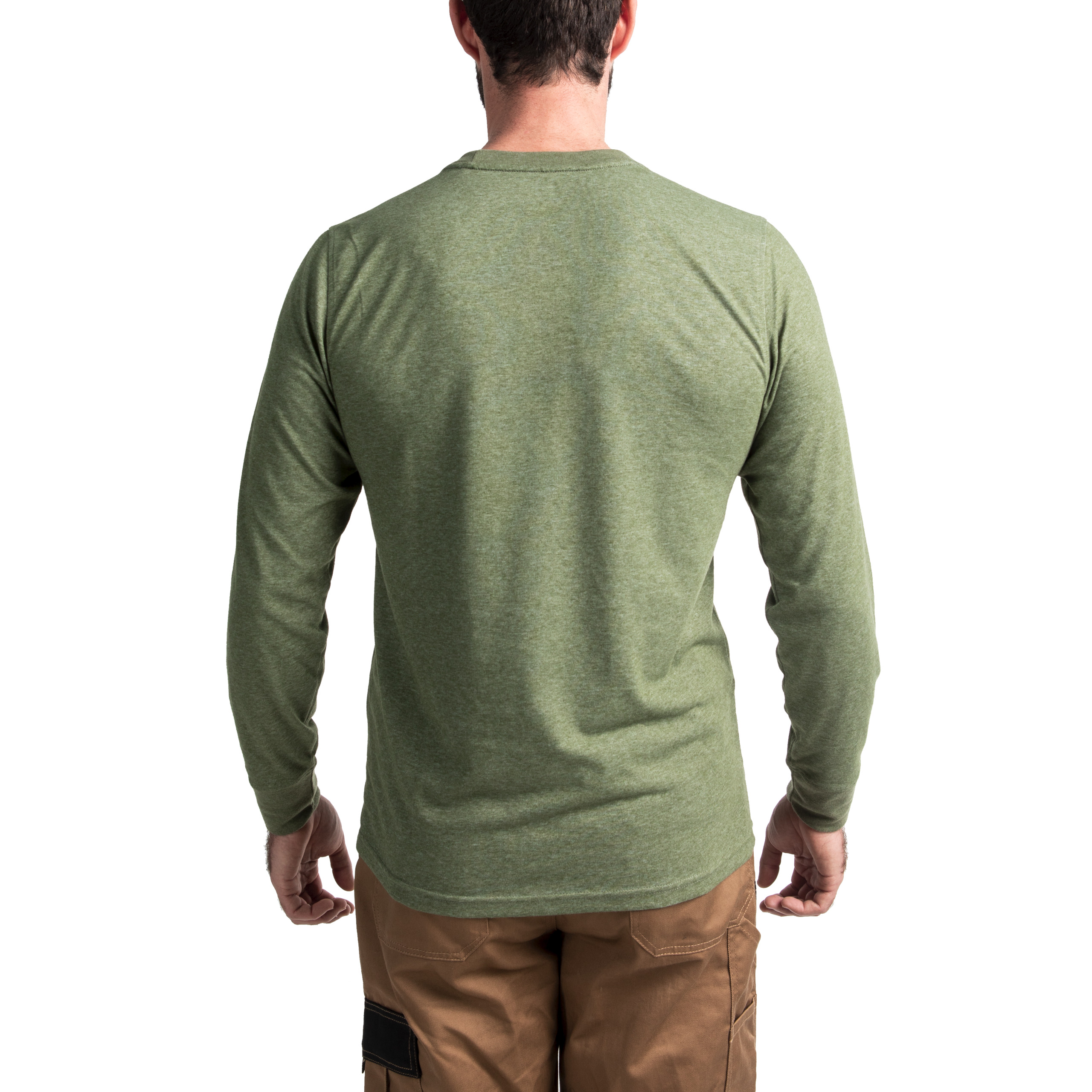 HTLSGN-XL, Hybrid-Langarm-Shirt grün  Milwaukee  Produktbild img3 L