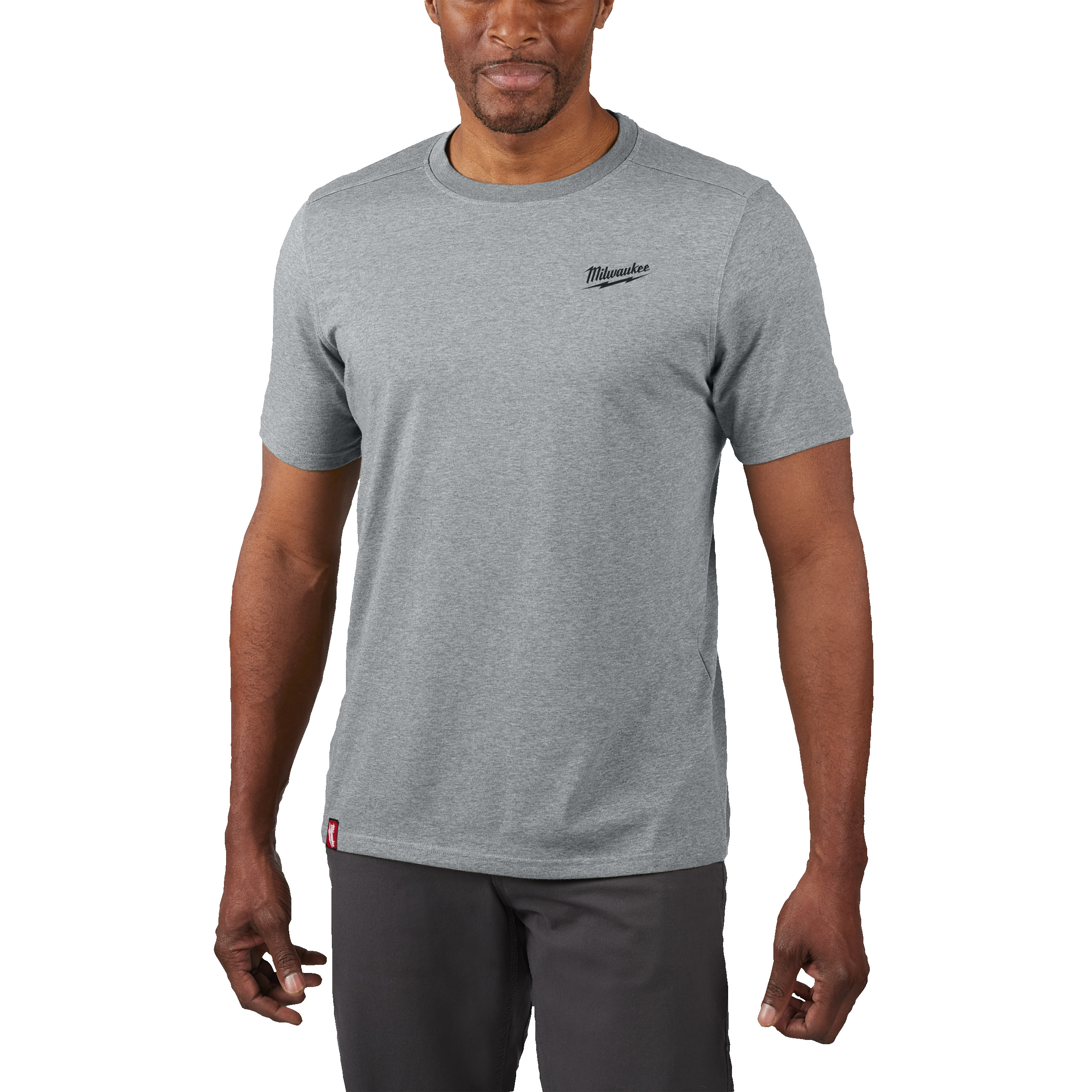 HTSSGR-S, Hybrid-T-Shirt grau Milwaukee  Produktbild img1 L
