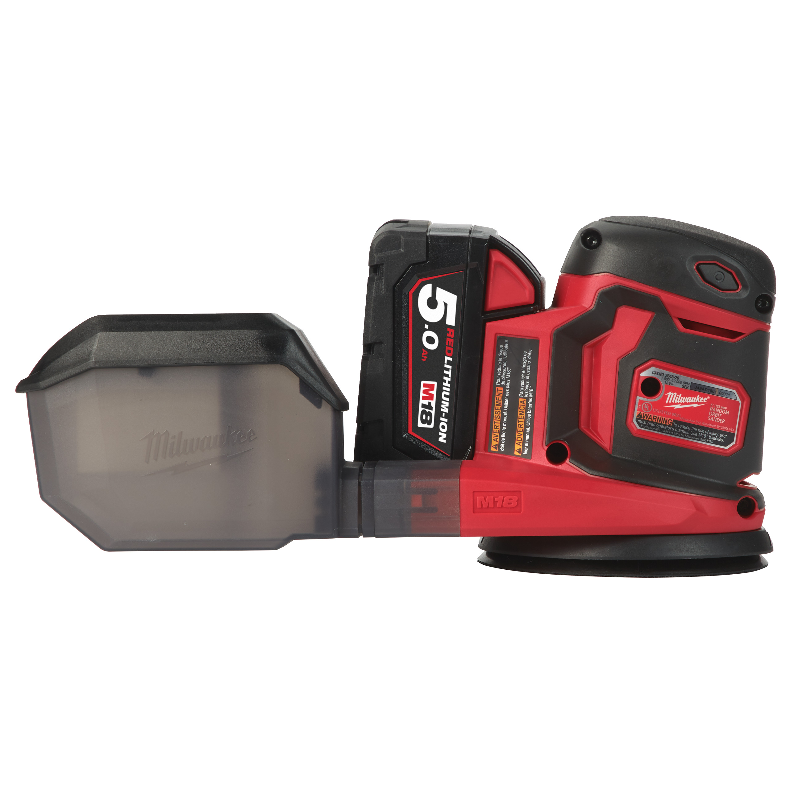 Akku Exzenterschleifer M18BOS125-502B Produktbild img8 L