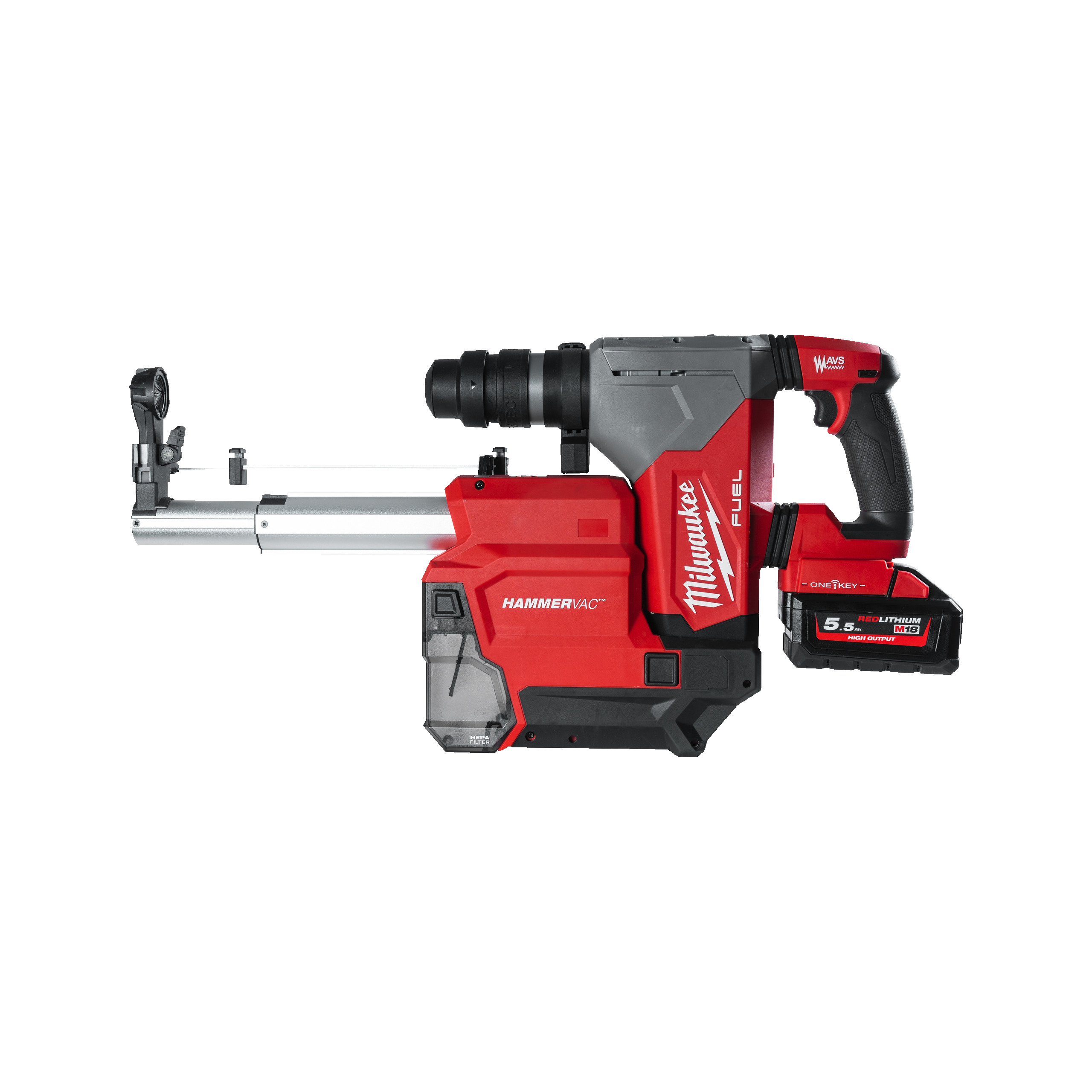 M18ONEFHPXDEL-552C, M18™ ONE KEY™ Akku-Kombihammer + Staubabsaugung Milwaukee  Produktbild img3 L