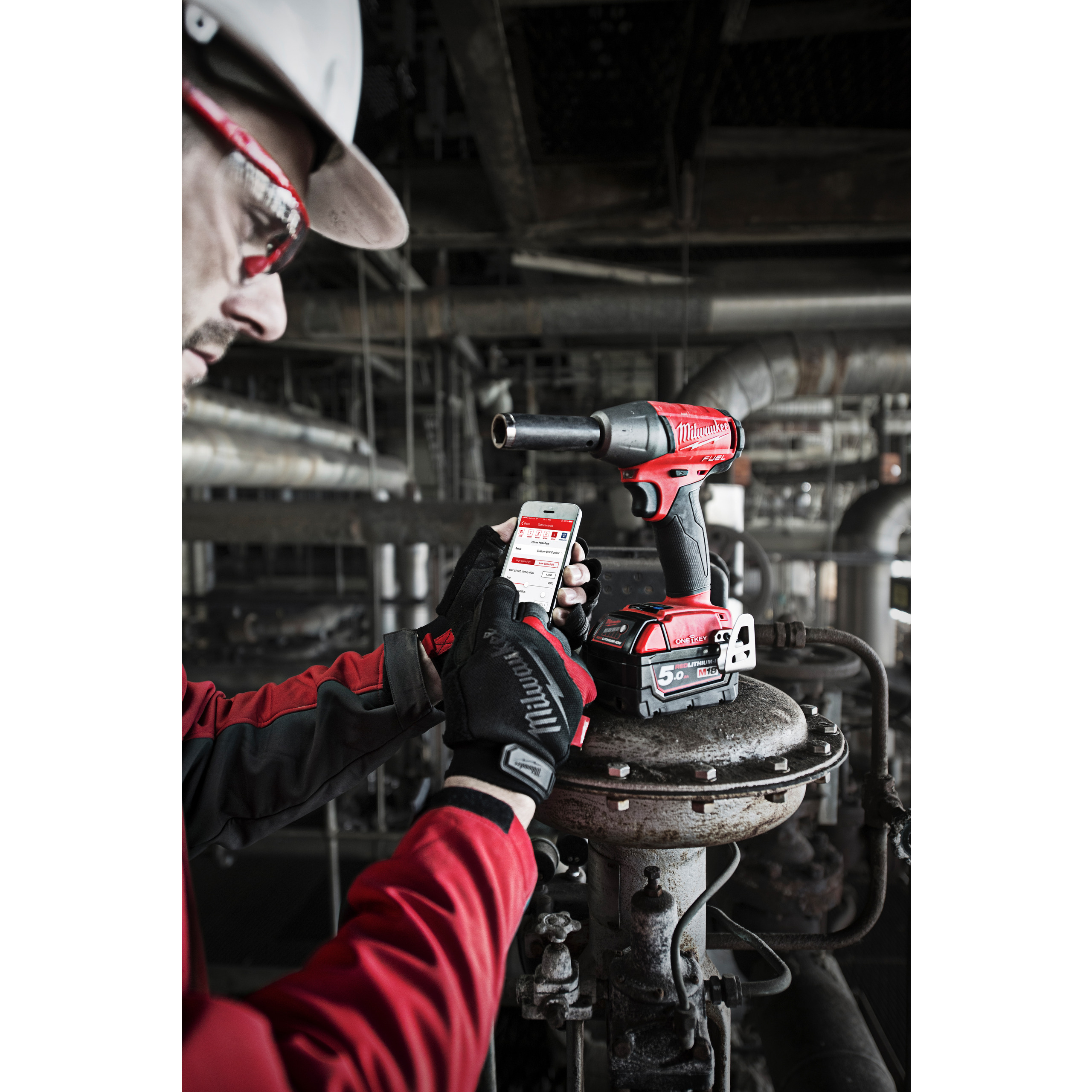 M18ONEIWF12-502X, M18™ ONE KEY™ 1/2"-Akku-Schlagschrauber Vierkant mit Sprengring Milwaukee Produktbild img7 L
