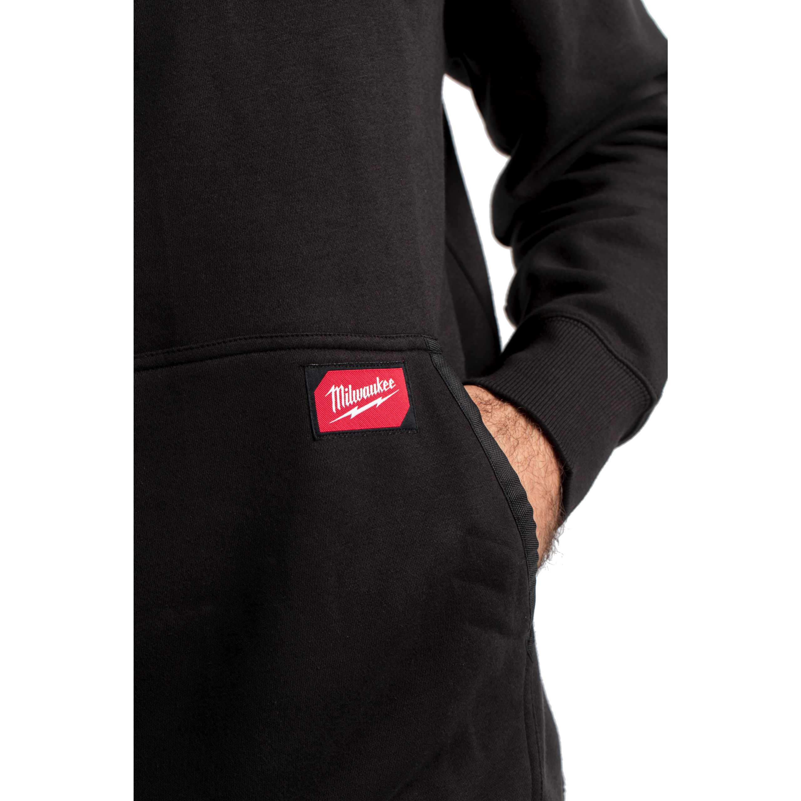 WHMWBL-M, leichter Arbeits-Kapuzen-Pullover schwarz Milwaukee  Produktbild img2 L