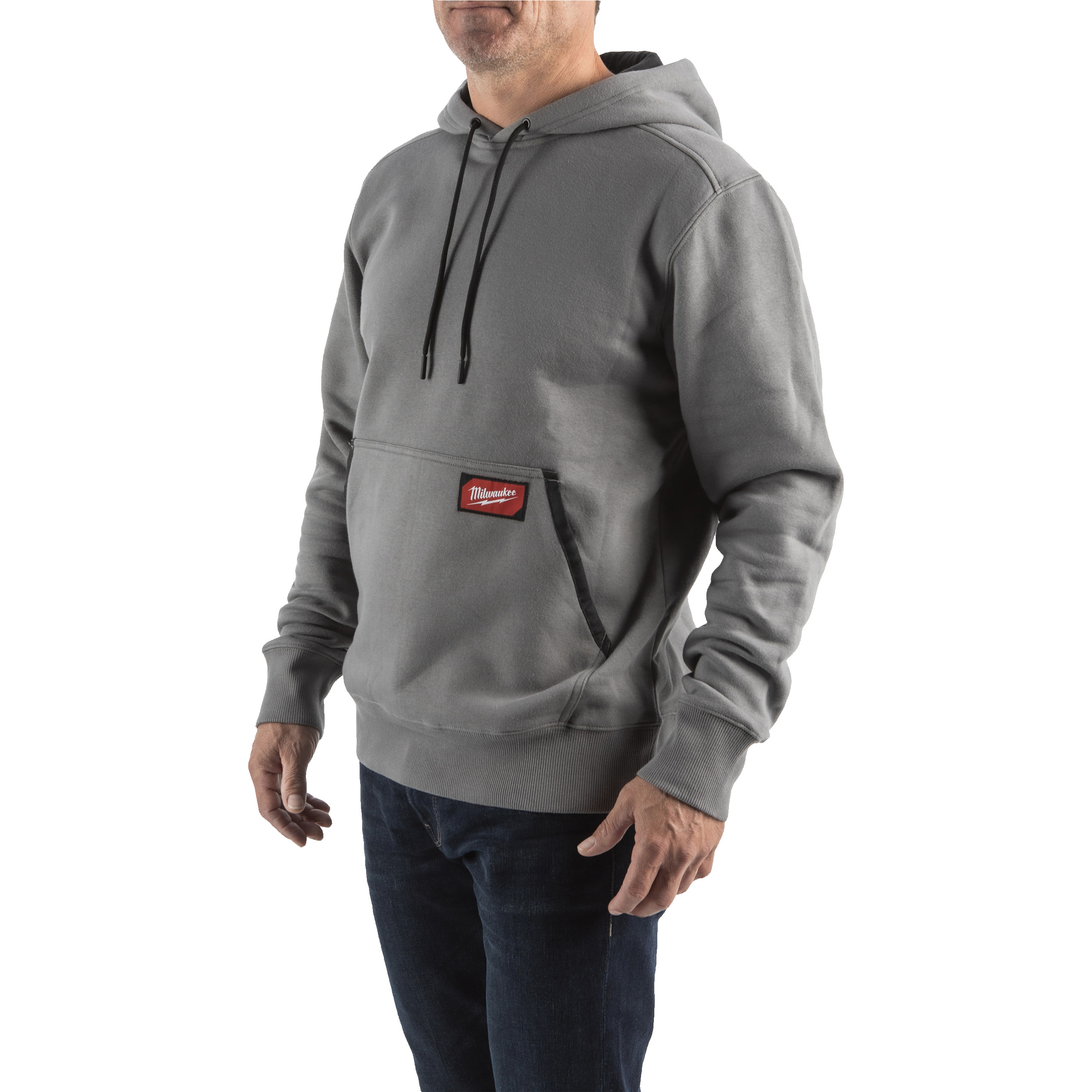 WHMWGR-XXL, leichter Arbeits-Kapuzen-Pullover grau Milwaukee  Produktbild img5 L