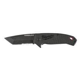 HARDLINE Premium-Klappmesser, 75 mm Klingenlänge mit partiellem Wellenschliff Milwaukee  Produktbild