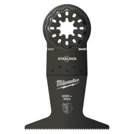 Multitool Starlock Tauchsägeblatt für Schnitte in Holz, 65 x 42 mm Milwaukee  Produktbild