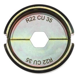 Presseinsatz für hydraulisches Akku-Presswerkzeug, R22 Cu 35 für Standard Rohrkabelschuh Milwaukee  Produktbild