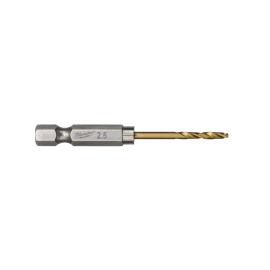 SHOCKWAVE Metallbohrer HSS-G RED HEX Titan 1/4" 10er Pack, 2,5 x 62 mm Milwaukee  Produktbild