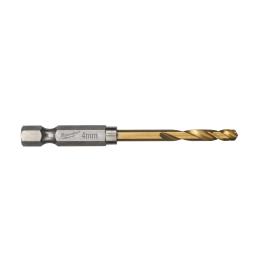 SHOCKWAVE Metallbohrer HSS-G RED HEX Titan 1/4" 10er Pack, 4,0 x 71,5 mm Milwaukee  Produktbild