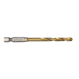 SHOCKWAVE Metallbohrer HSS-G RED HEX Titan 1/4" 10er Pack, 5,0 x 80 mm Milwaukee  Produktbild