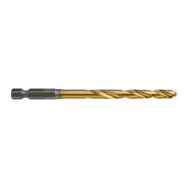 SHOCKWAVE Metallbohrer HSS-G RED HEX Titan 1/4" 10er Pack, 6,0 x 105 mm Milwaukee  Produktbild