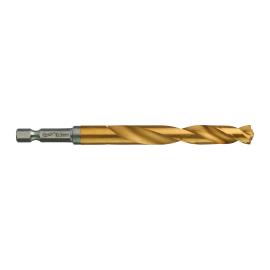 SHOCKWAVE Metallbohrer HSS-G RED HEX Titan 1/4" 5er Pack, 10,0 x 120 mm Milwaukee  Produktbild