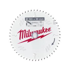 Kreissägeblatt Alu für Tauchkreissägen, 165/20 mm Z52 Wechselzahn Milwaukee  Produktbild