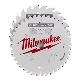 Kreissägeblatt Holz für Akku-Handkreissägen Doppelpack, 165/15,87 mm Z24 Wechselzahn u. 165/15,87 mm Z40 Wechselzahn Milwaukee  Produktbild