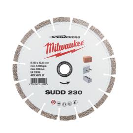 Speedcross Diamanttrennscheibe SUDD 230 mm, für lärmreduzierte Schnitte in harten Materialien Milwaukee  Produktbild