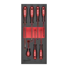Tri-Lobe Schraubendreher Einlage, 7-teilige SL Einlage für Werkstattwagen 78 cm Milwaukee  Produktbild