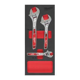 Rollgabelschlüssel Einlage, 3-teilig für Werkstattwagen 78 cm Milwaukee  Produktbild