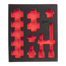 3/4" SHOCKWAVE Schlagnüsse lang Einlage, 12-teilige Einlage für Werkstattwagen 78 cm Milwaukee  Produktbild