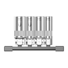 Steckschlüsseleinsatz Set für Zündkerzen 3/8", 4-teilig auf Schiene Milwaukee  Produktbild