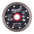 Diamanttrennscheibe DUT 125 mm, Universal geschlossen Milwaukee  Produktbild img1 S