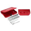 Ratschen- und Steckschlüsseleinsatz Set 1/4" metrisch, 28-teilig Milwaukee Produktbild img4 S