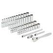 Ratschen- und Steckschlüsseleinsatz Set 1/4" imperial & metrisch, 50-teilig Milwaukee Produktbild img8 S