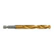 SHOCKWAVE Metallbohrer HSS-G RED HEX Titan 1/4" 5er Pack, 10,0 x 120 mm Milwaukee  Produktbild