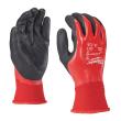 Vollgetauchte Schnittschutzhandschuhe Klasse 1/A, Größe 10 (XL) 12er Pack Milwaukee  Produktbild