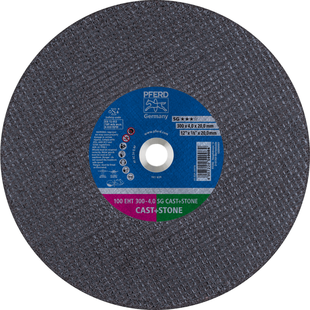 PFERD Trennscheiben 100 EHT 300-4,0 SG CAST+STONE/20,0 Produktbild img1 L