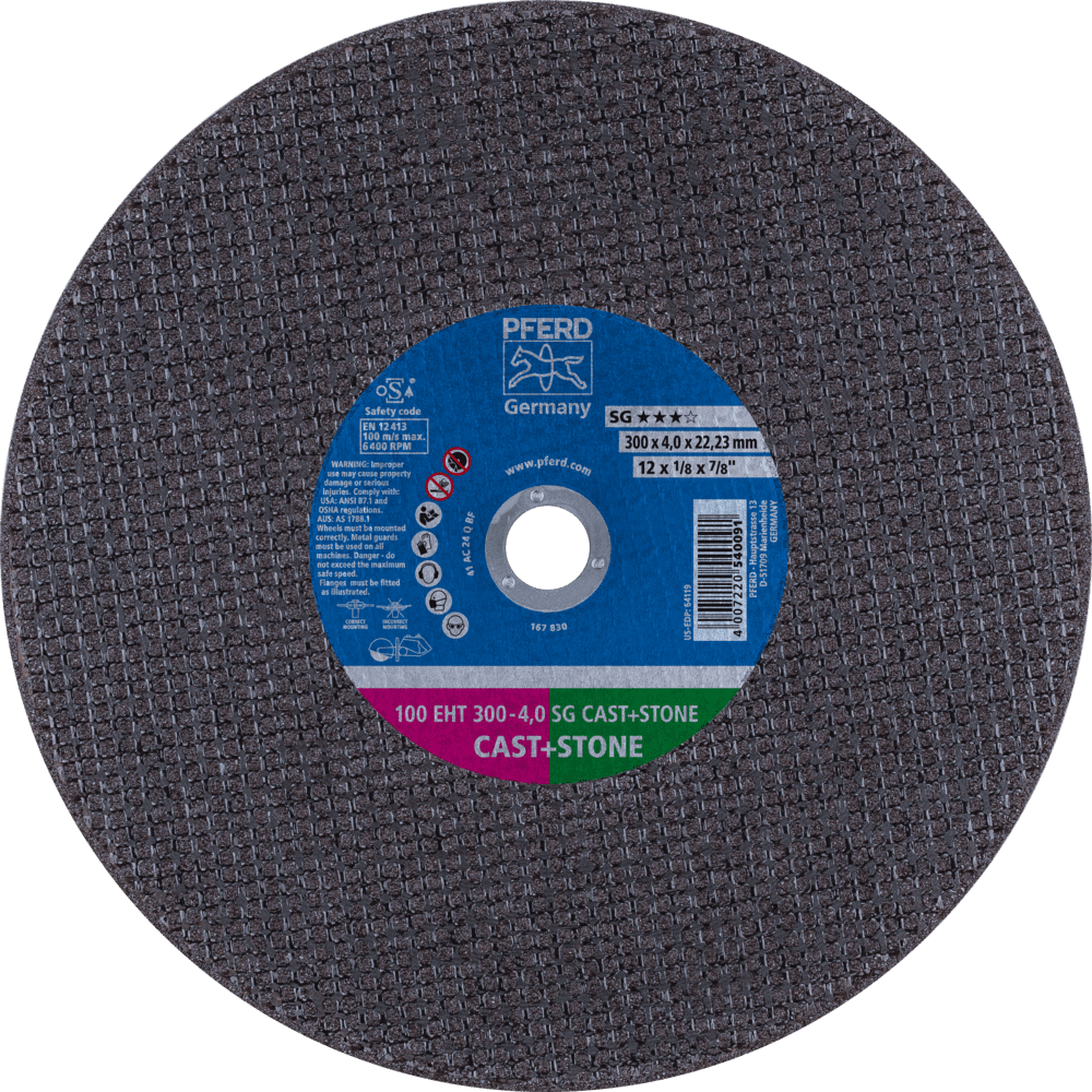 PFERD Trennscheiben 100 EHT 300-4,0 SG CAST+STONE/22,23 Produktbild img1 L
