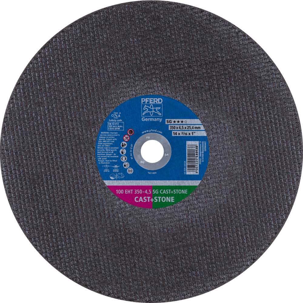 PFERD Trennscheiben 100 EHT 350-4,5 SG CAST+STONE/25,4 Produktbild img1 L