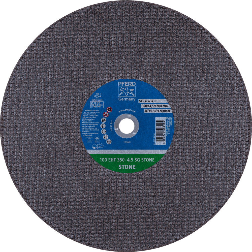 PFERD Trennscheiben 100 EHT 350-4,5 SG STONE/20,0 Produktbild img1 L