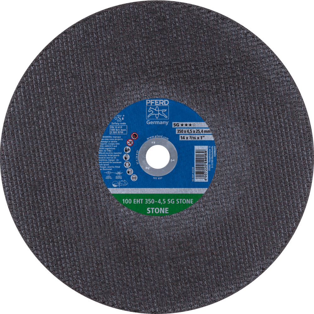 PFERD Trennscheiben 100 EHT 350-4,5 SG STONE/25,4 Produktbild img1 L