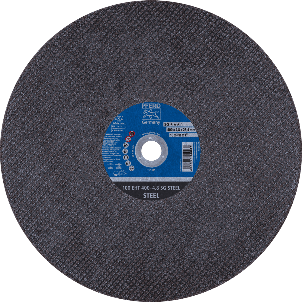 PFERD Trennscheiben 100 EHT 400-4,8 SG STEEL/25,4 Produktbild img1 L