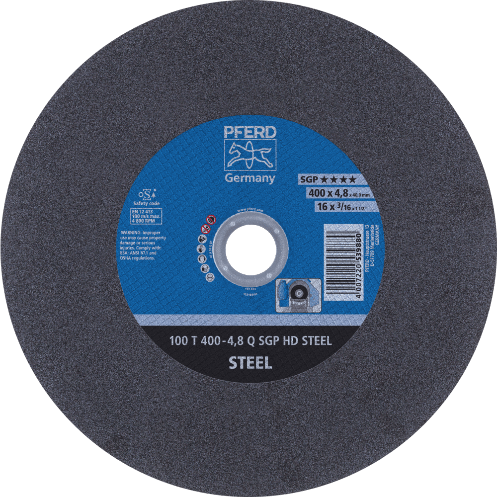 PFERD HEAVY DUTY SGP bis Ø 2000 mm 100 T 400-4,8 Q SGP HD STEEL/40,0 Produktbild img1 L