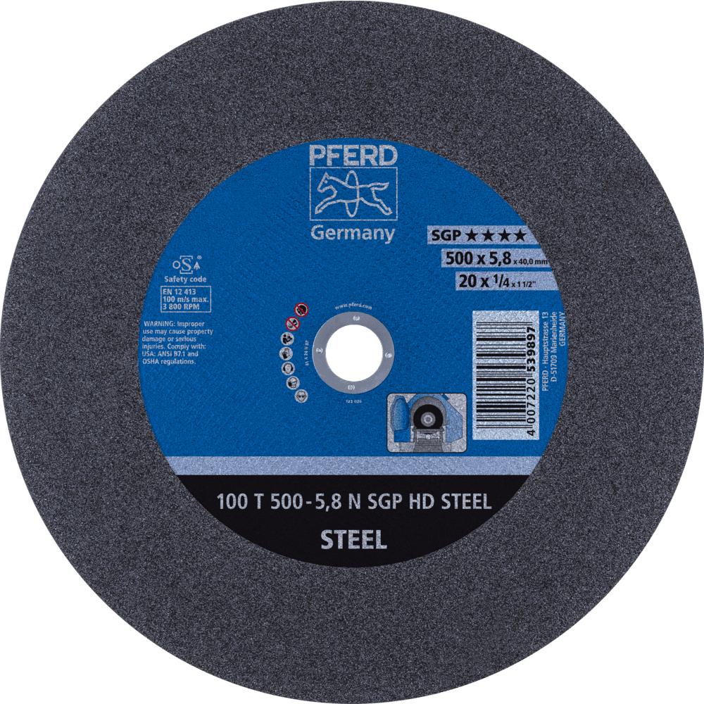 PFERD HEAVY DUTY SGP bis Ø 2000 mm 100 T 500-5,8 Q SGP HD STEEL/40,0 Produktbild img1 L