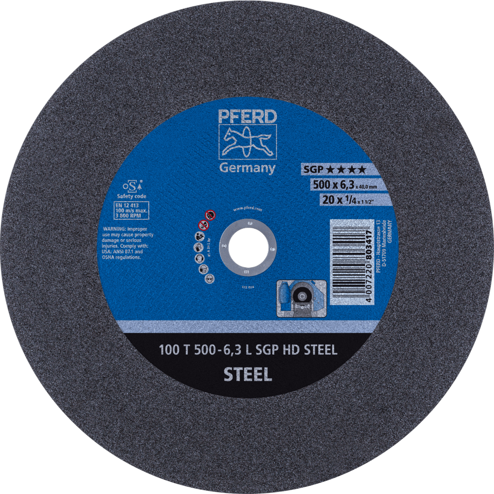 PFERD HEAVY DUTY SGP bis Ø 2000 mm 100 T 500-6,3 L SGP HD STEEL/40,0 Produktbild img1 L