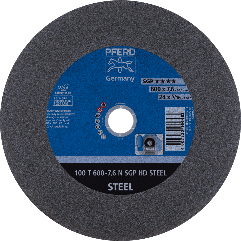 PFERD HEAVY DUTY SGP bis Ø 2000 mm 100 T 600-7,6 N SGP HD STEEL/60,0 Produktbild img1 L