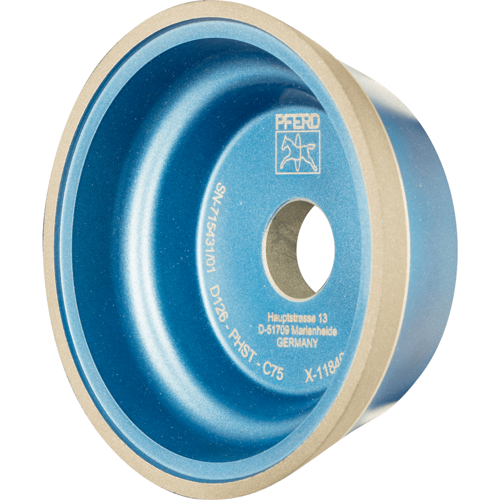 PFERD Dia.- und CBN-Werkzeuge Kunstharz 11V9 100-3-10-20 D 126 PHST C75 Produktbild img1 L