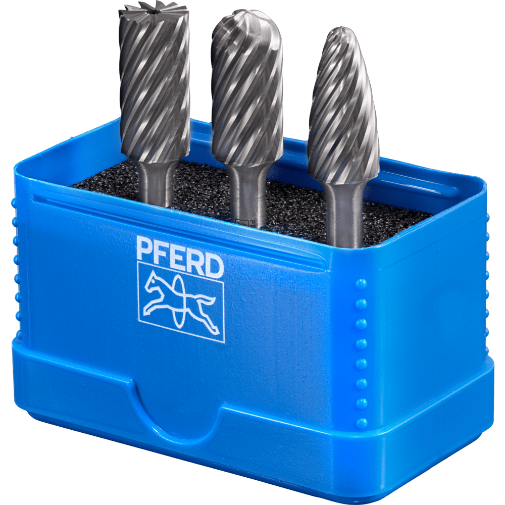 PFERD Hartmetallfrässtifte 1907 INOX 3TLG Produktbild img3 L