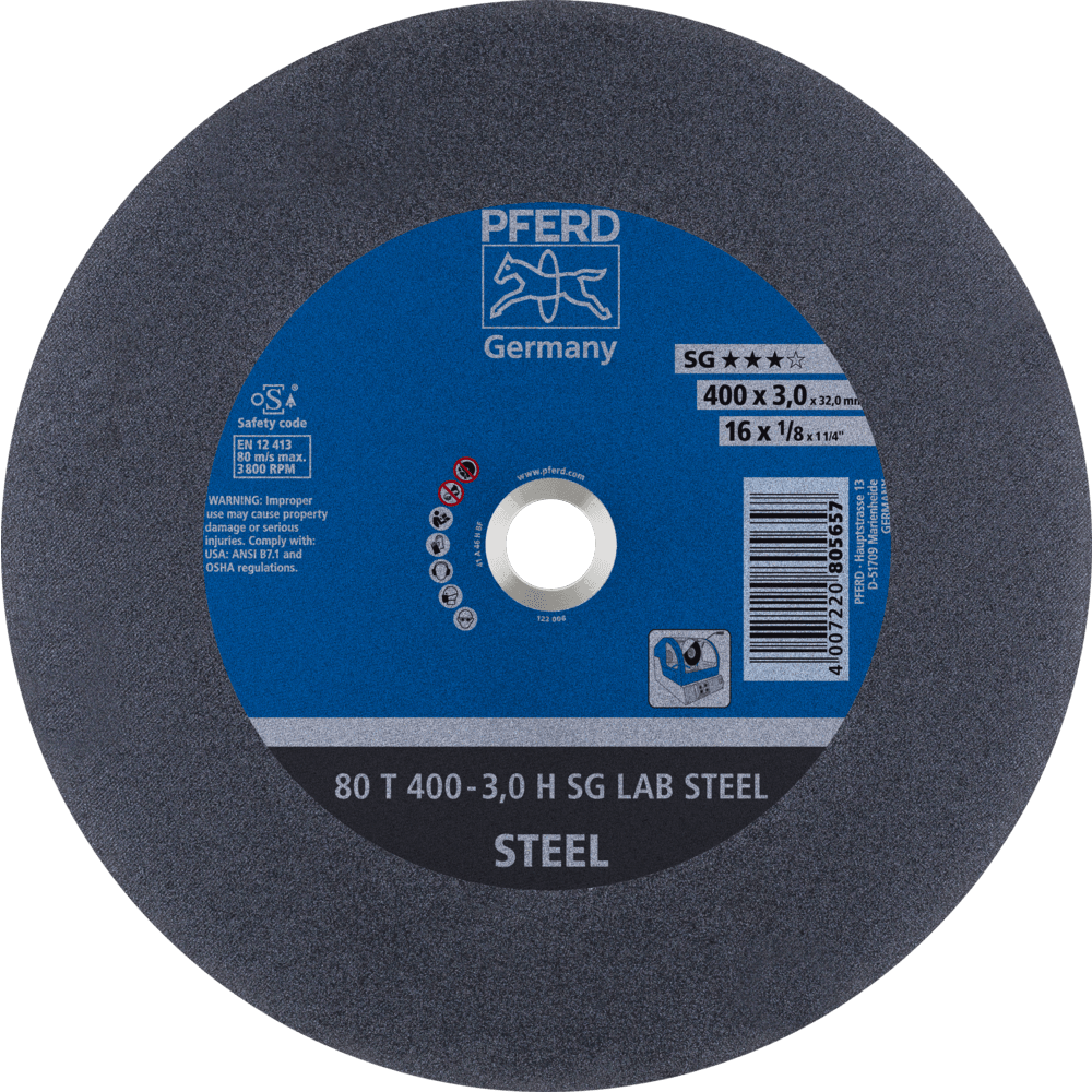 PFERD LABOR SG stat. Trennscheiben 80 T 400-3,0 H SG LAB STEEL/32,0 Produktbild img1 L
