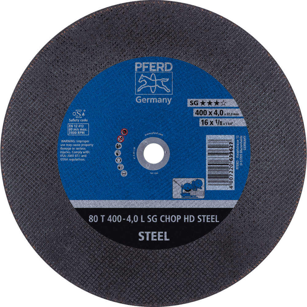 PFERD CHOPSAW stat. Trennscheiben 80 T 400-4,0 L SG CHOP HD STEEL/32,0 Produktbild img1 L