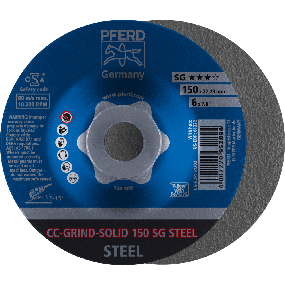 PFERD CC-GRIND (inkl. SOLID, FLEX, STRONG) CC-GRIND SOLID 150 SG STEEL Produktbild img1 L