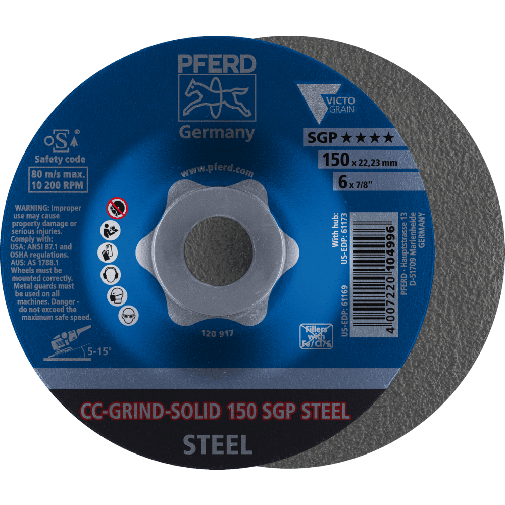 PFERD CC-GRIND (inkl. SOLID, FLEX, STRONG) CC-GRIND SOLID 150 SGP STEEL Produktbild img1 L