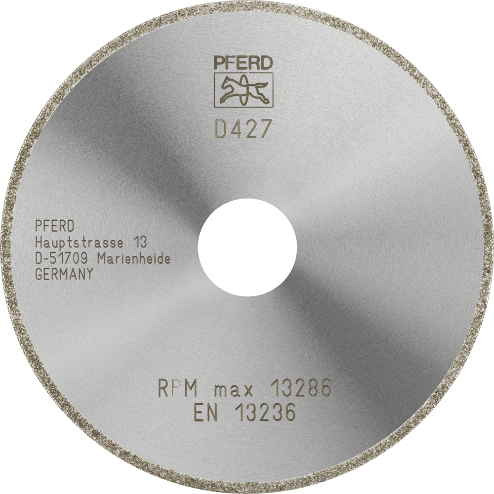 PFERD Dia.- und CBN-Trennwerkzeuge Galvanik D1A1R 115-2-22,23 D 427 GAD Produktbild img1 L
