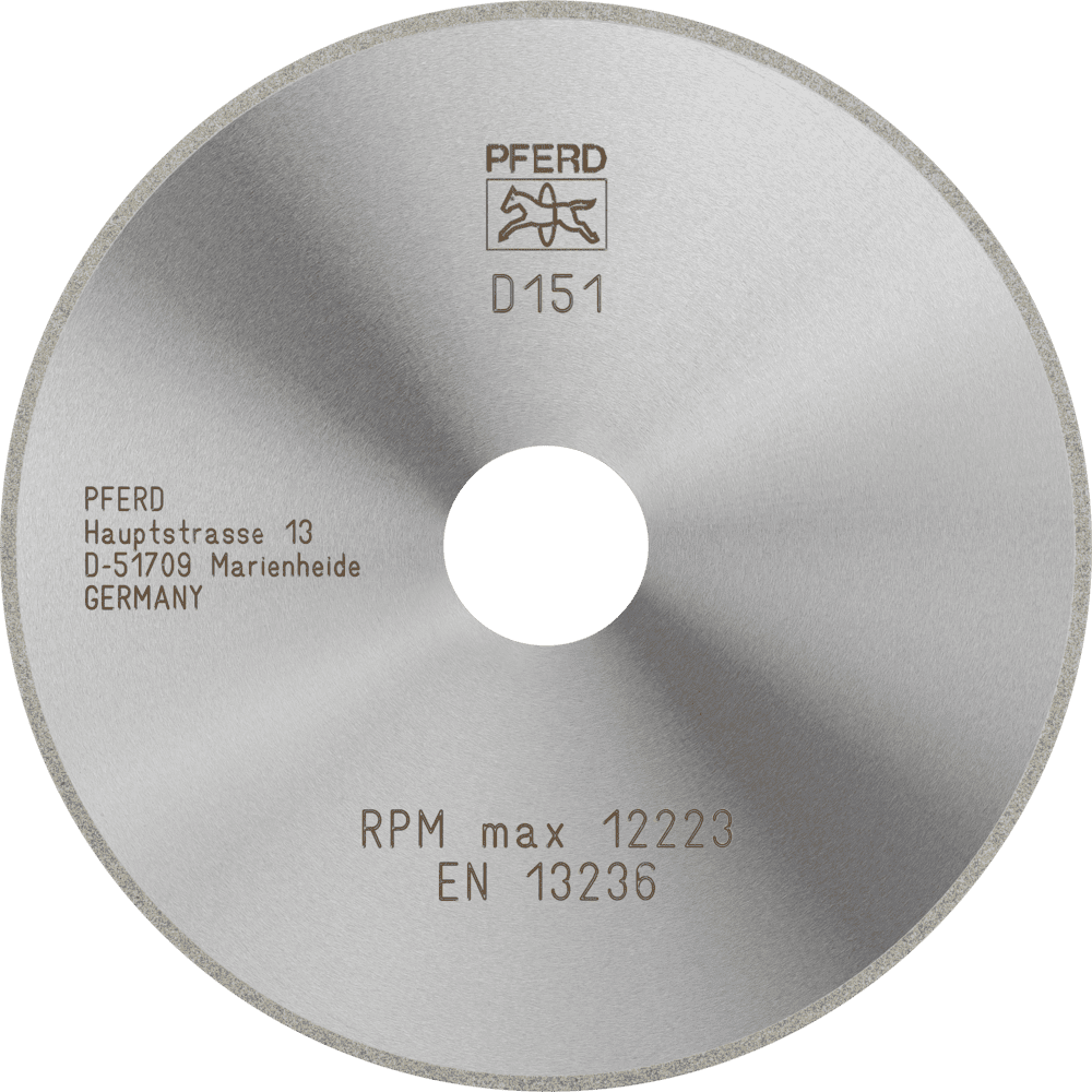 PFERD Dia.- und CBN-Trennwerkzeuge Galvanik D1A1R 125-1,4-20 D 151 GAD Produktbild img1 L