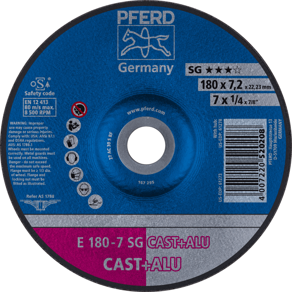 PFERD Schruppscheiben E 180-7 SG CAST+ALU Produktbild img1 L
