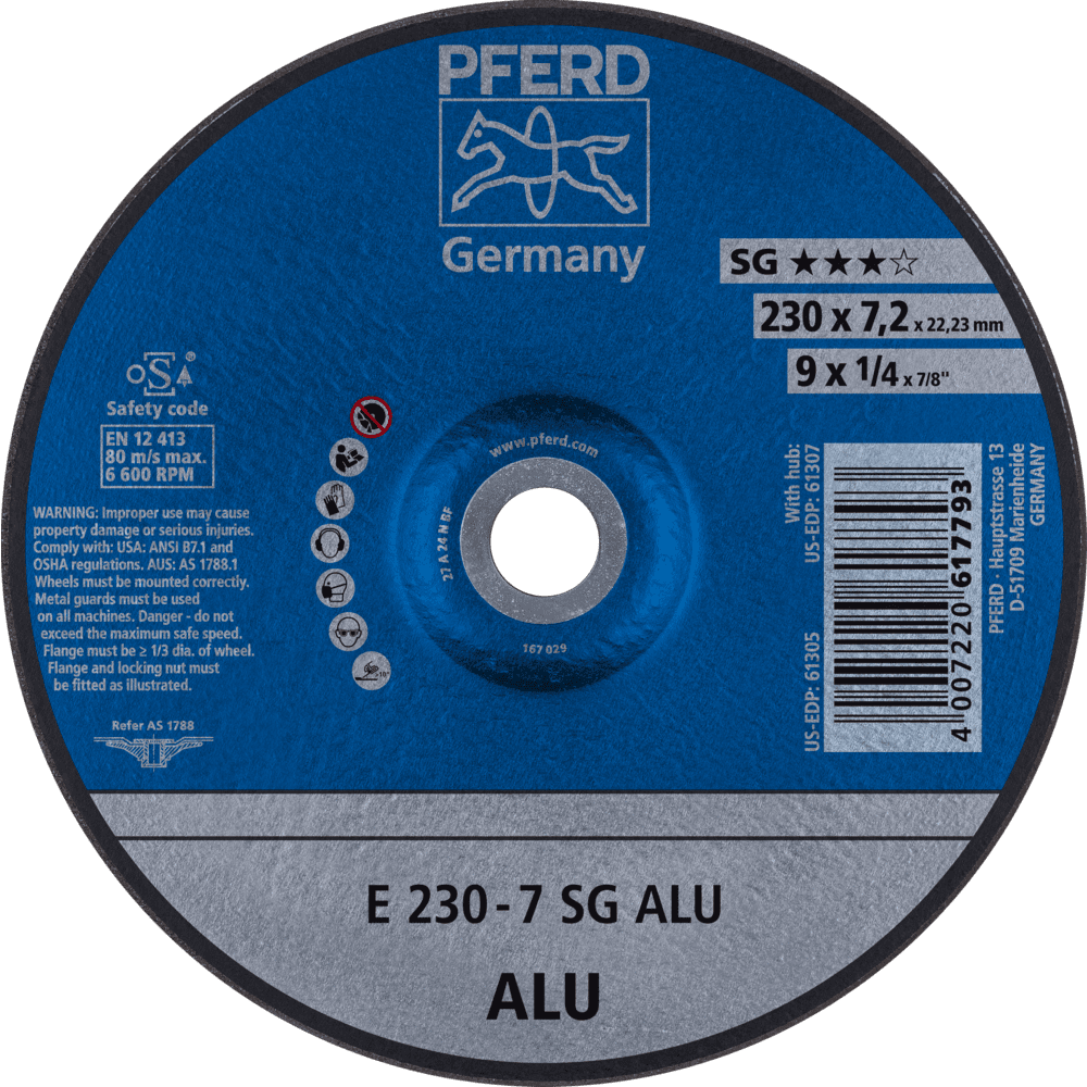 PFERD Schruppscheiben E 230-7 SG ALU Produktbild img1 L