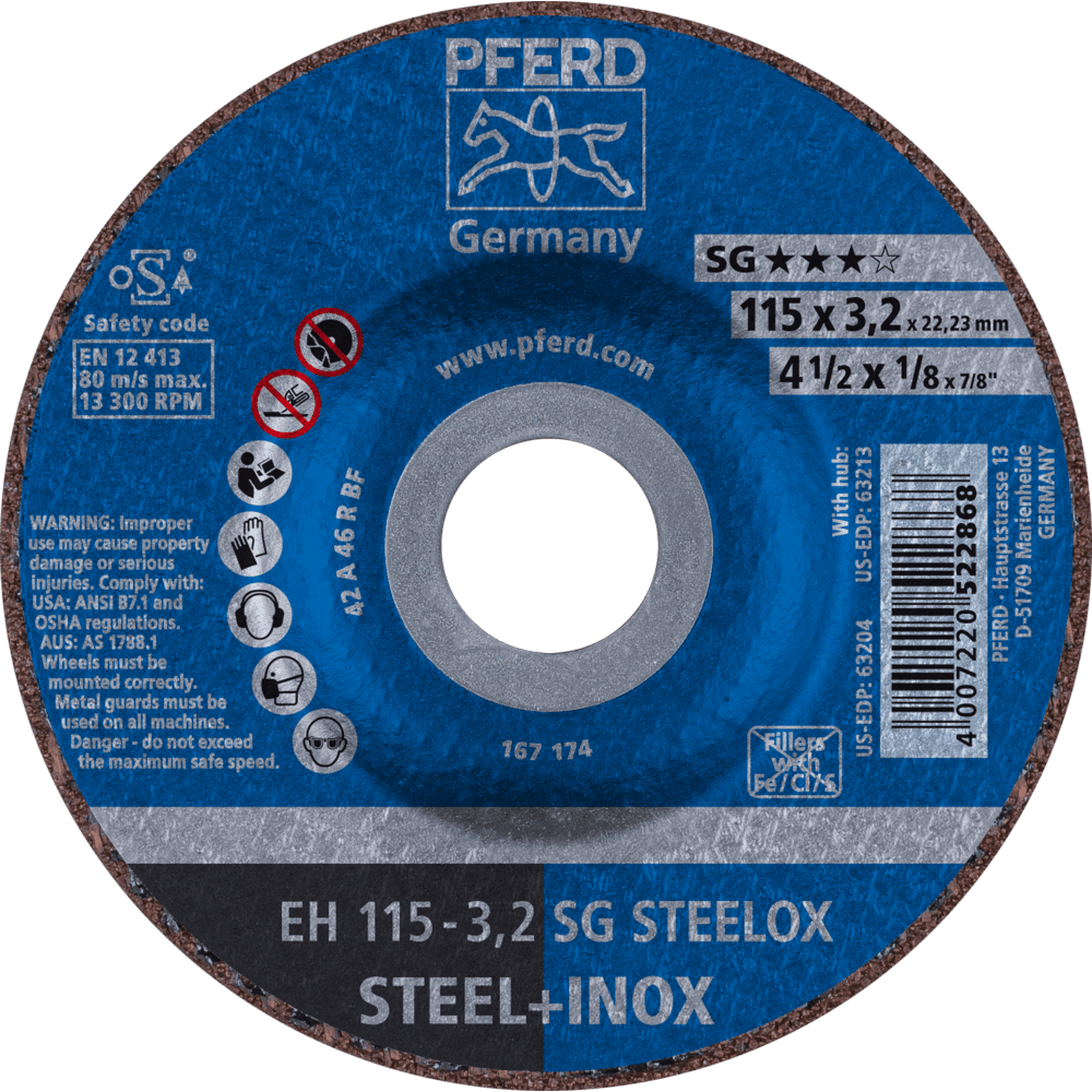 PFERD Trennscheiben EH 115-3,2 SG STEELOX Produktbild img1 L