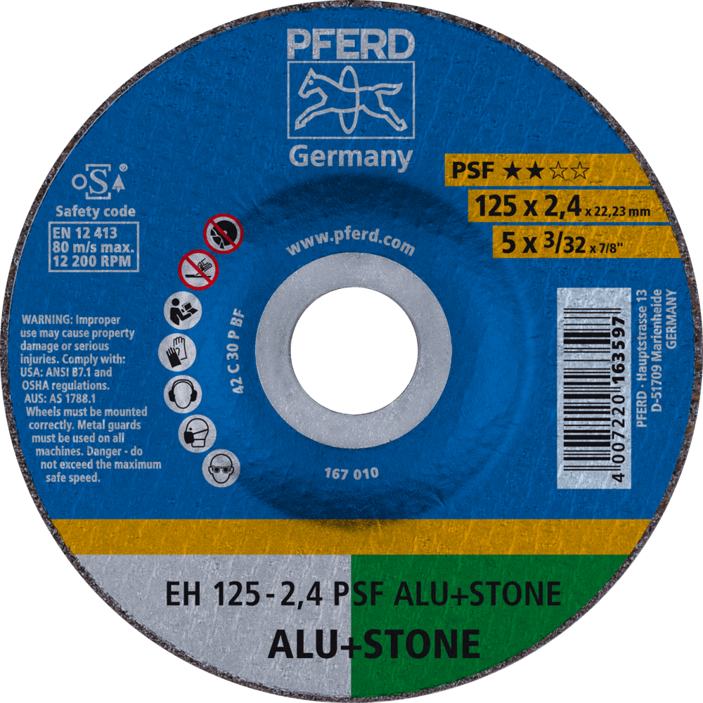 PFERD Trennscheiben EH 125-2,4 PSF ALU+STONE (10) Produktbild img1 L