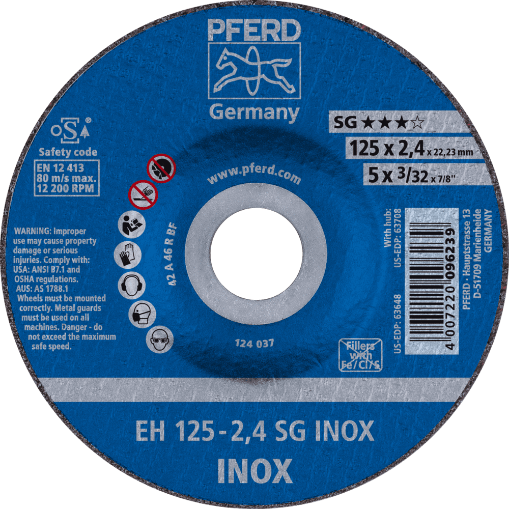 PFERD Trennscheiben EH 125-2,4 SG INOX Produktbild img1 L